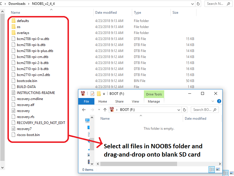 How to install NOOBS on an SD Card